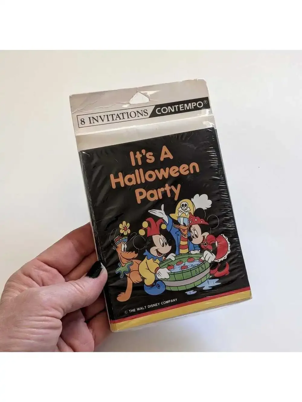 Vintage Disney Halloween Party Invitations with Envelopes